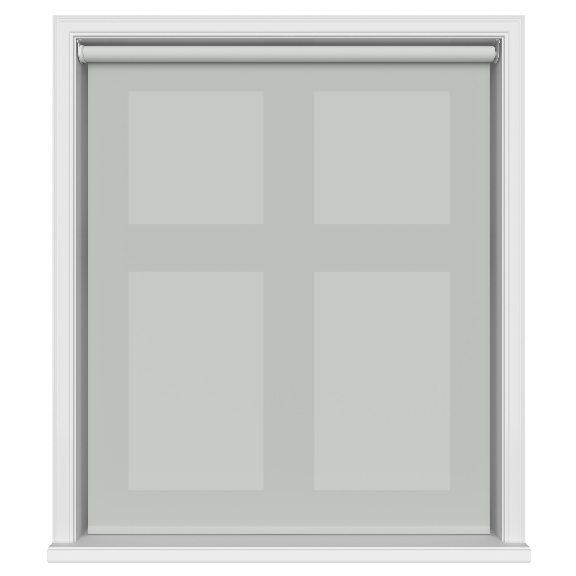 Dover Mist Grey Motorised Roller Blind - Image 2