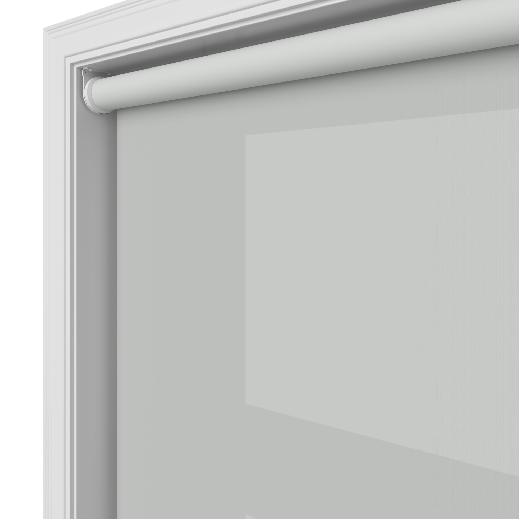 Dover Mist Grey Motorised Roller Blind - Image 4