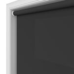 Dover Jet Black Motorised Roller Blind