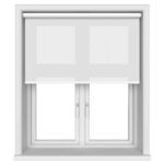 Dover Pure White Motorised Roller Blind