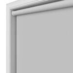 Dover Blackout Light Grey Motorised Roller Blind