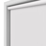 Dover Blackout Frosted White Motorised Roller Blind
