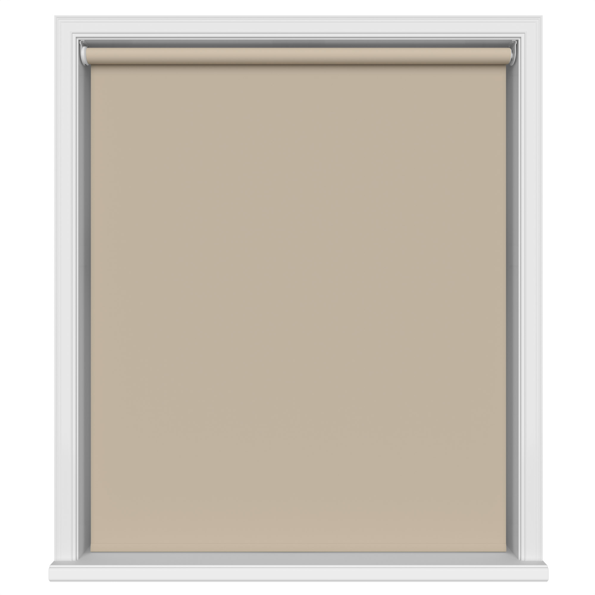 Dover Blackout Sandy Beige Motorised Roller Blind - Image 2