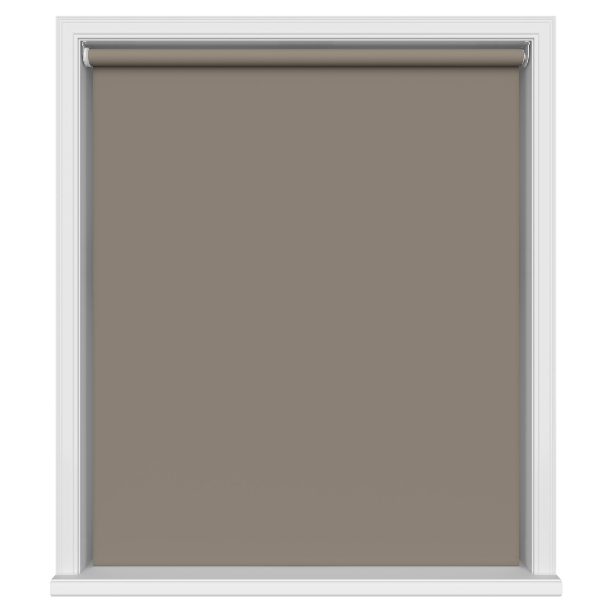 Dover Blackout Mushroom Beige Motorised Roller Blind - Image 2