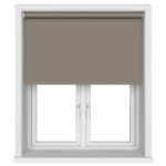Dover Blackout Mushroom Beige Motorised Roller Blind