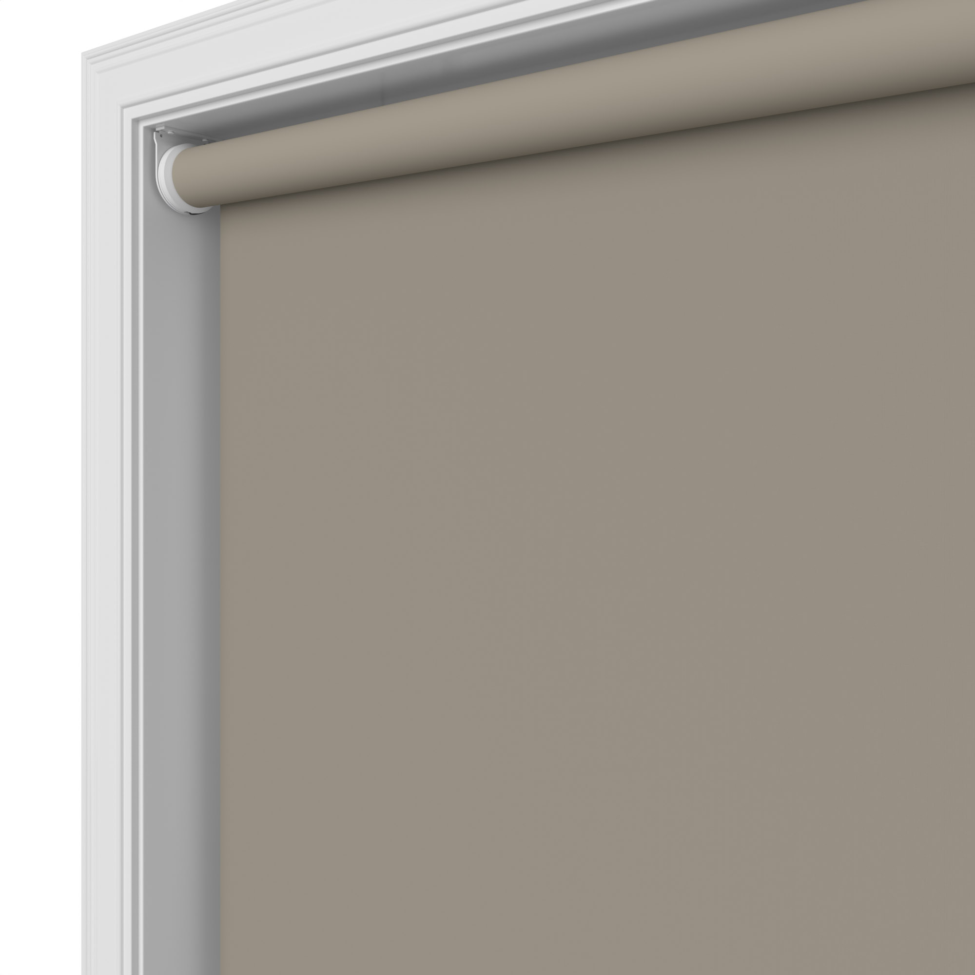 Dover Blackout Mushroom Beige Motorised Roller Blind - Image 4