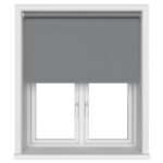 Dover Blackout Graphite Grey Motorised Roller Blind