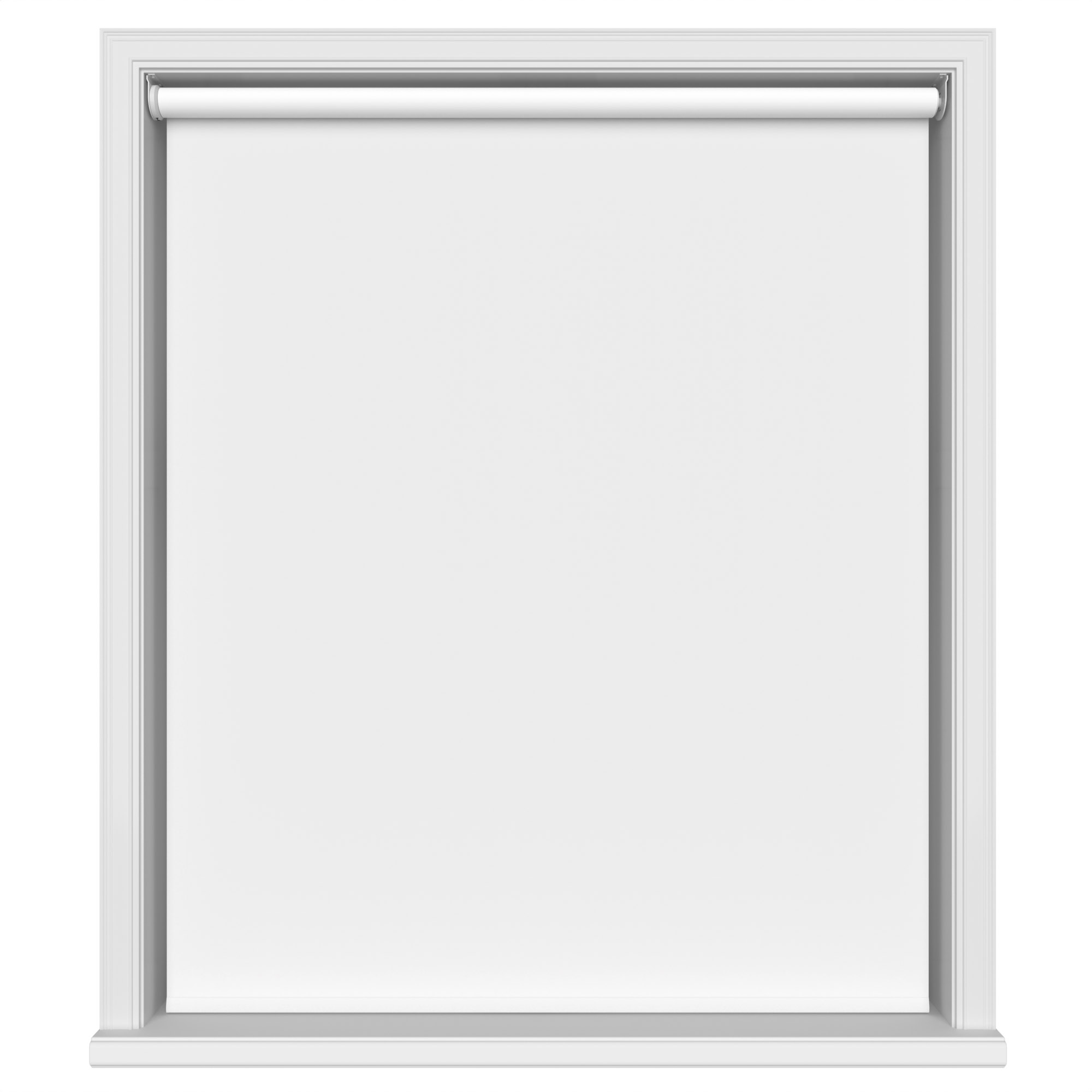 Dover Blackout Pure White Motorised Roller Blind - Image 2