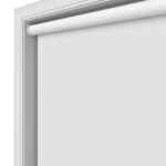 Dover Blackout Pure White Motorised Roller Blind