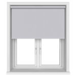 Dover Blackout Pale Grey Motorised Roller Blind