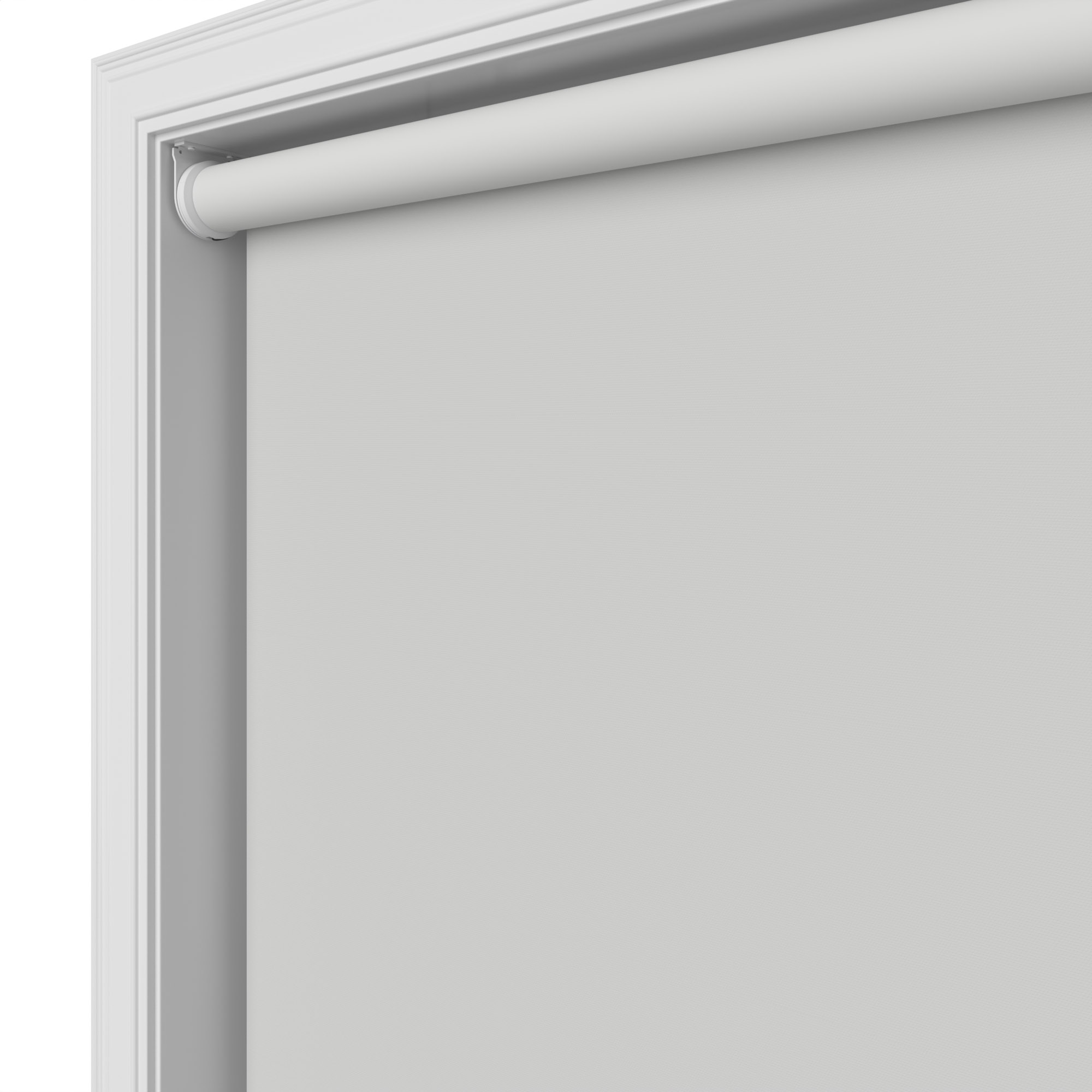 Radiance Blackout Soft Grey Motorised Roller Blind - Image 4