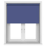 Radiance Blackout Imperial Blue Motorised Roller Blind