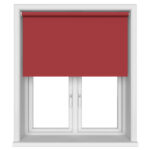 Radiance Blackout Lava Red Motorised Roller Blind