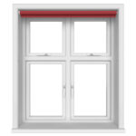Radiance Blackout Lava Red Motorised Roller Blind