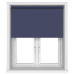 Radiance Blackout Marine Blue Motorised Roller Blind