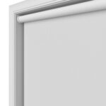 Radiance Blackout Bright White Motorised Roller Blind