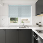 Dawn Fusion Silver Motorised Roller Blind