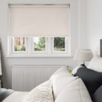 Sparkle Blackout Silk Oyster Motorised Roller Blind