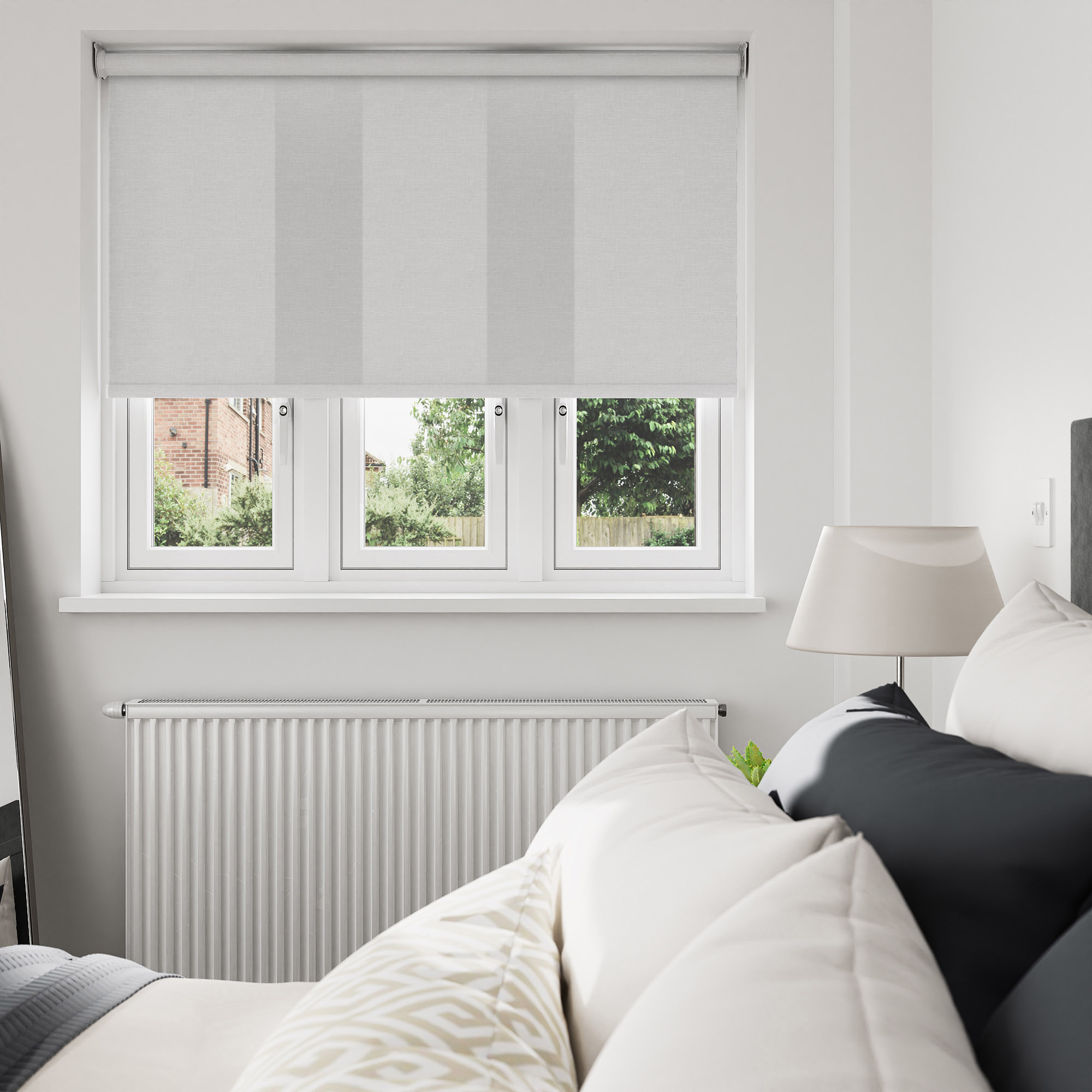 Huxley Muted Cloud Motorised Roller Blind - Image 7
