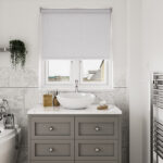 Huxley Blackout Muted Cloud Motorised Roller Blind