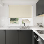 Huxley Blackout Soft Biscuit Motorised Roller Blind
