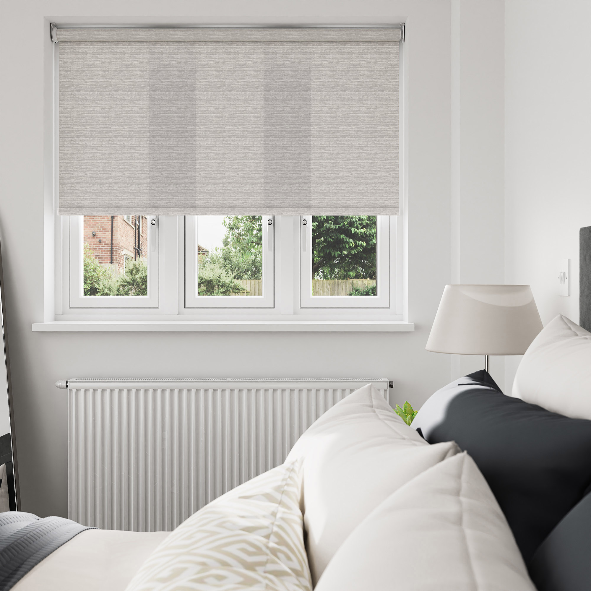 Luxe Steel Grey Motorised Roller Blind - Image 7
