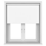 Chester Blackout Pure White Motorised Roller Blind