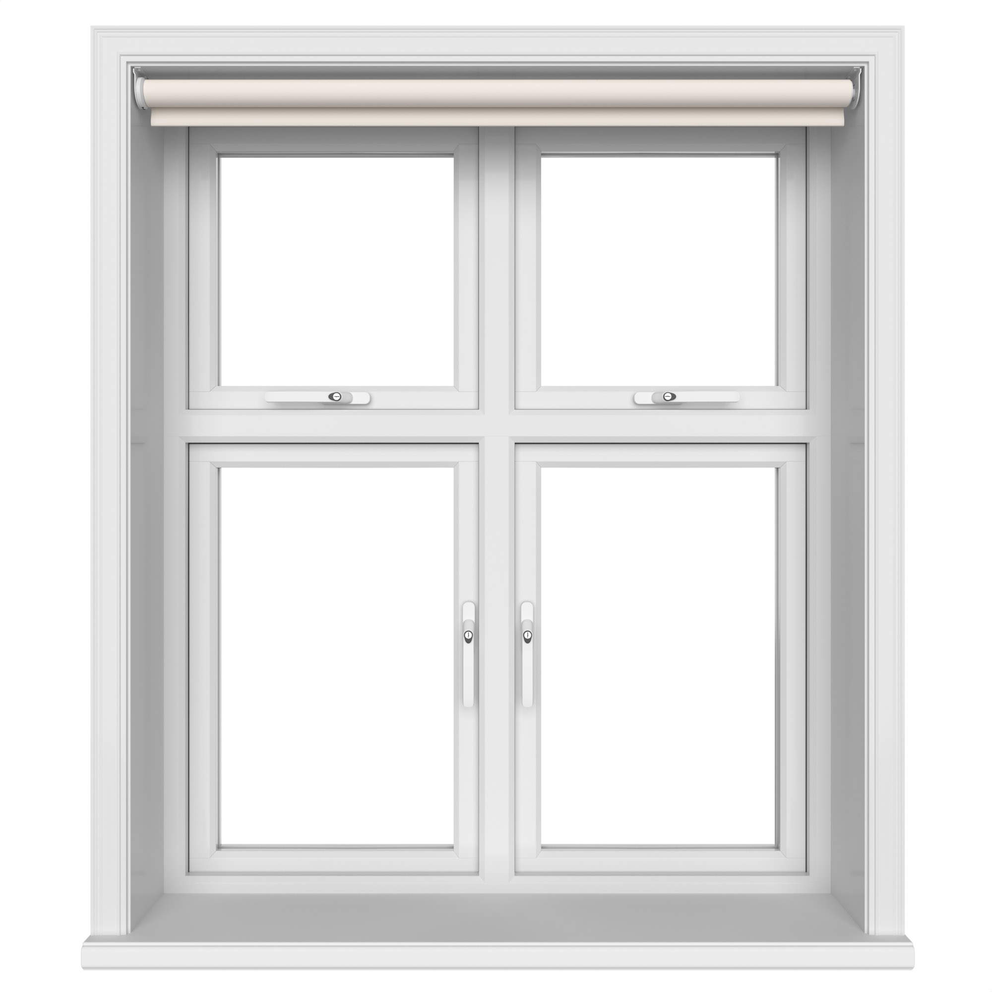 Chester Blackout Ivory Motorised Roller Blind - Image 3