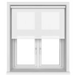 Chester Pure White Motorised Roller Blind