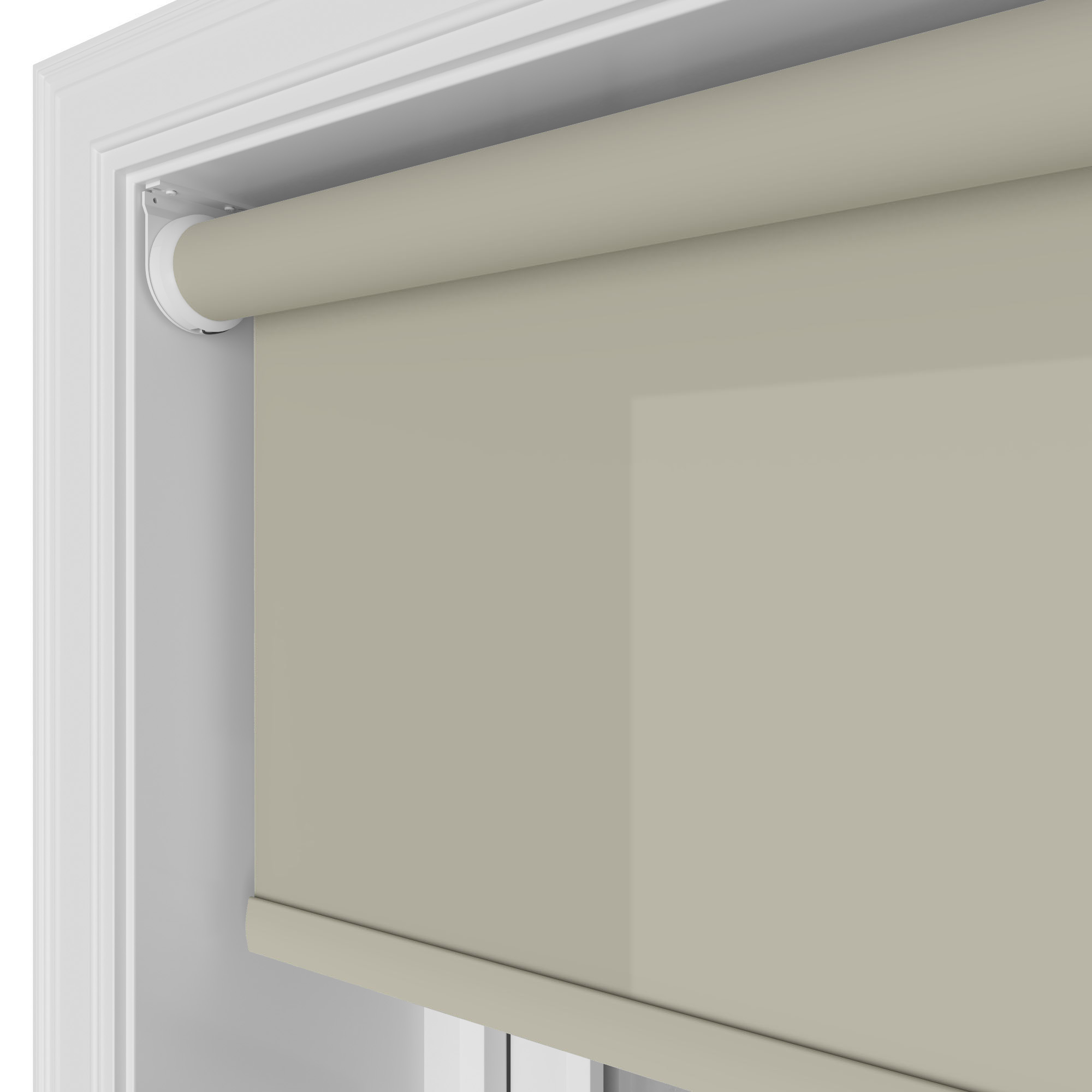 Easton Earthy Taupe Motorised Roller Blind - Image 4