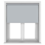 Easton Blackout Silver Ash Motorised Roller Blind