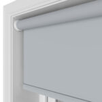 Easton Blackout Silver Ash Motorised Roller Blind