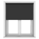 Easton Blackout Onyx Black Motorised Roller Blind