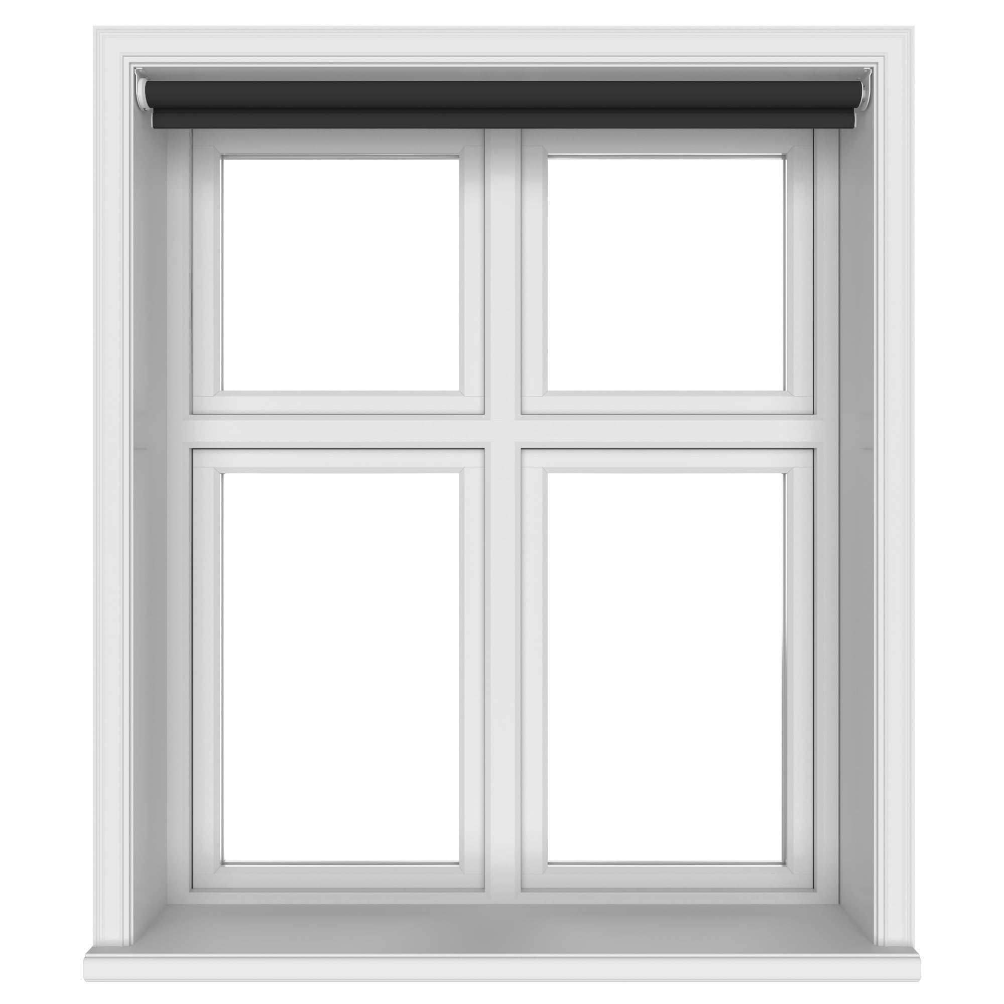 Easton Blackout Onyx Black Motorised Roller Blind - Image 3