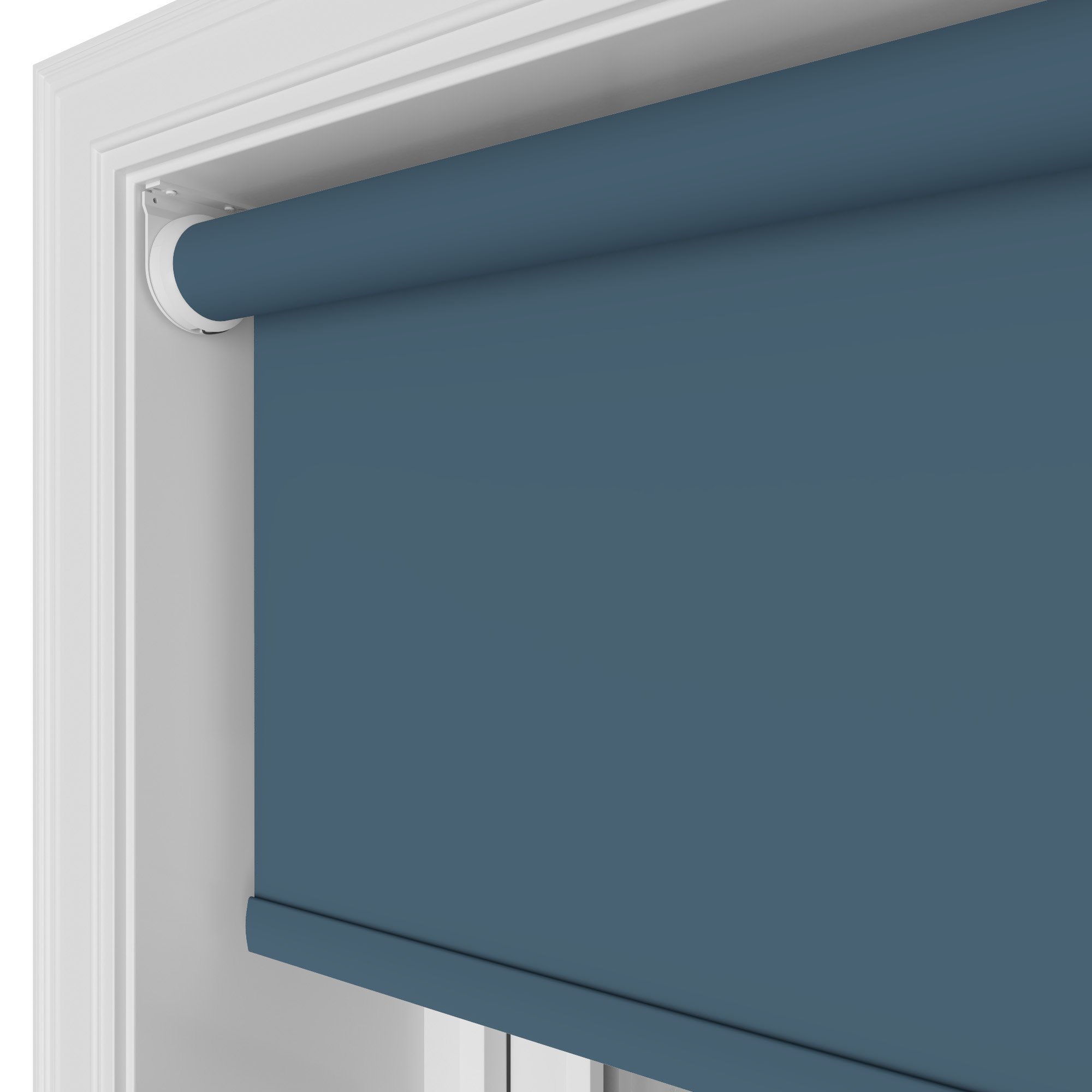 Easton Blackout Midnight Lapis Motorised Roller Blind - Image 4