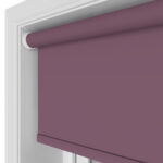 Easton Blackout Gentle Mulberry Motorised Roller Blind