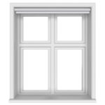 Easton Blackout Naro White Motorised Roller Blind