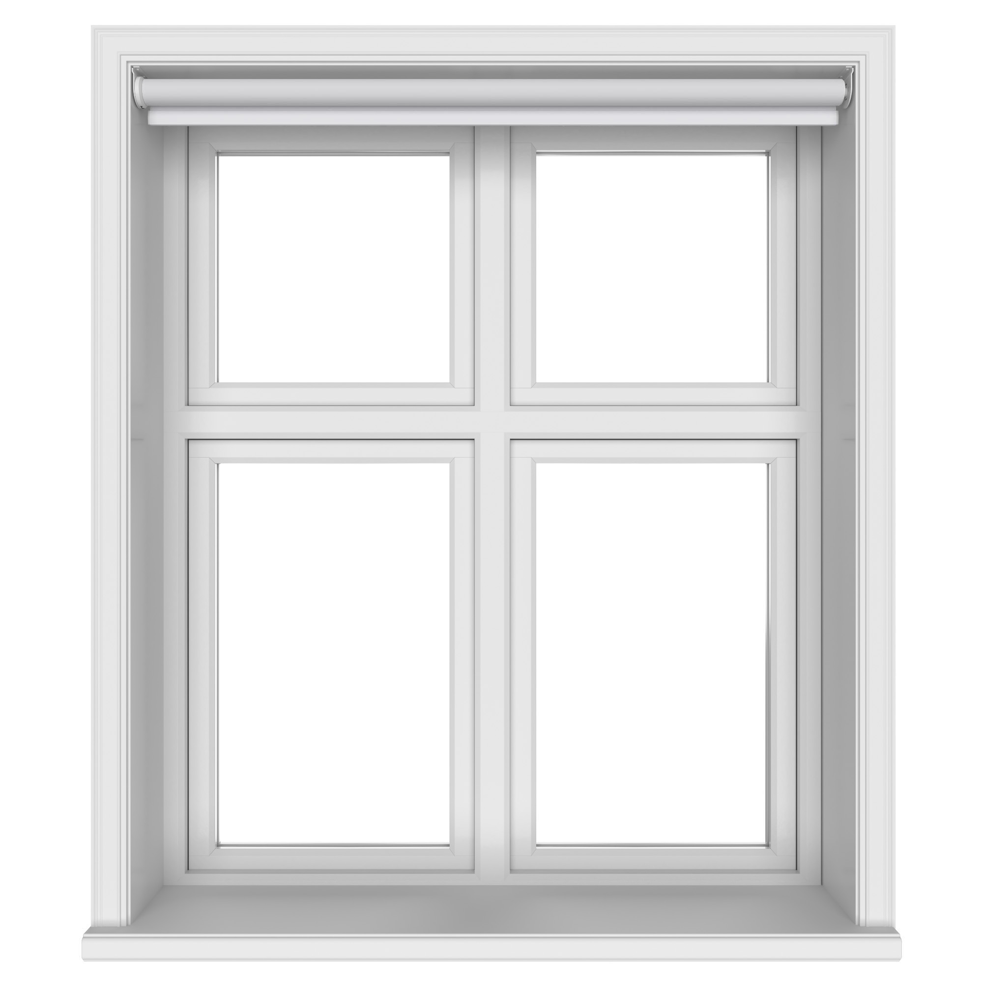 Easton Blackout Naro White Motorised Roller Blind - Image 3