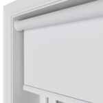 Easton Blackout Naro White Motorised Roller Blind