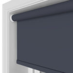 Easton Blackout Midnight Navy Motorised Roller Blind