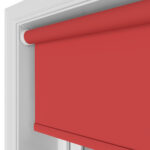 Easton Blackout Scarlet Flame Motorised Roller Blind