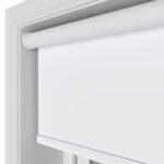 Easton Blackout Snowy White Motorised Roller Blind