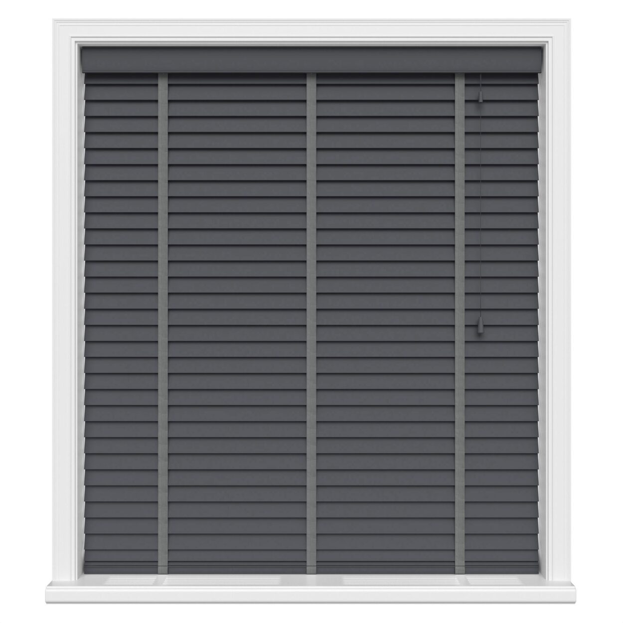 Anthracite Smoke Real Wood With Tapes Motorised