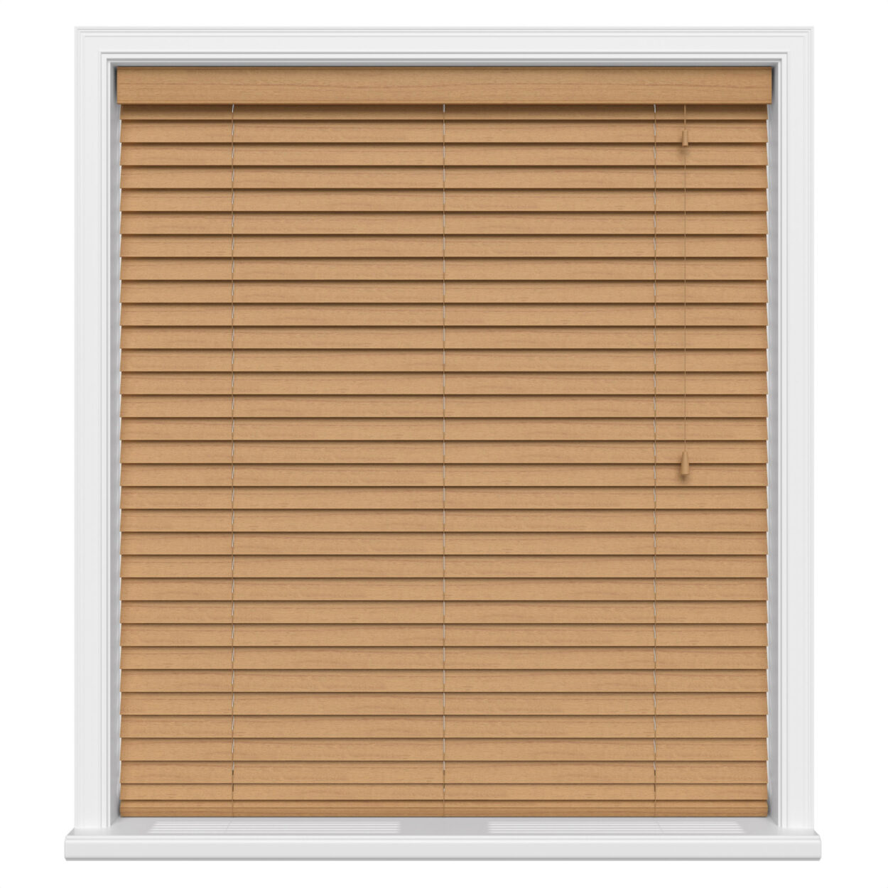 Terracotta Oak Real Wood Motorised